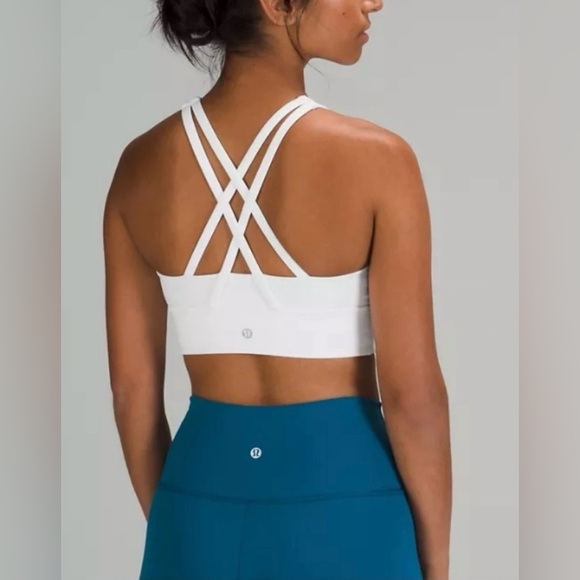 Lululemon NWT Energy High Neck LL sports Bra Zipper Blue Size 10 - Picture 4 of 7